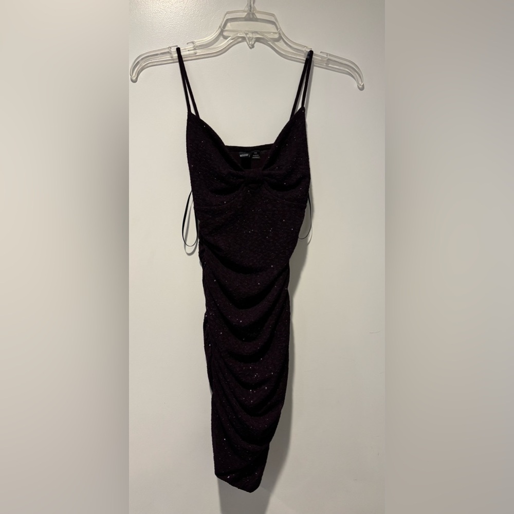 WINDSOR Purple Sparkling Mini Dress